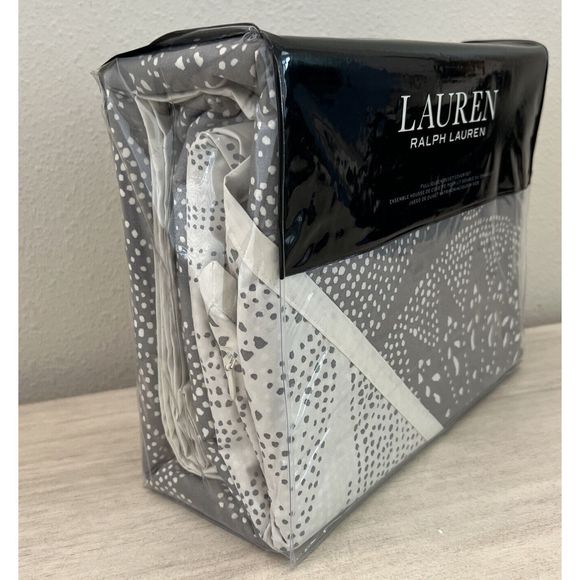 Ralph Lauren LUKE Medallion 3PC Full / Queen Duvet Cover Pillow Shams Set $300 - Picture 2 of 7